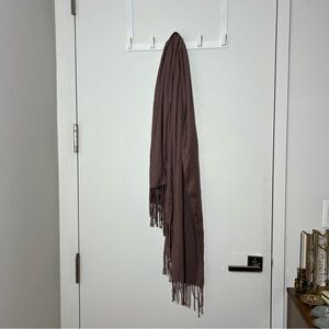 Mauve Scarf with Fringe